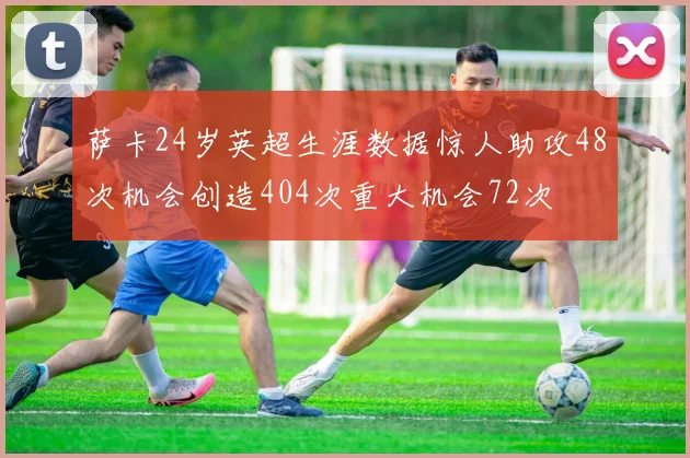 萨卡24岁英超生涯数据惊人助攻48次机会创造404次重大机会72次